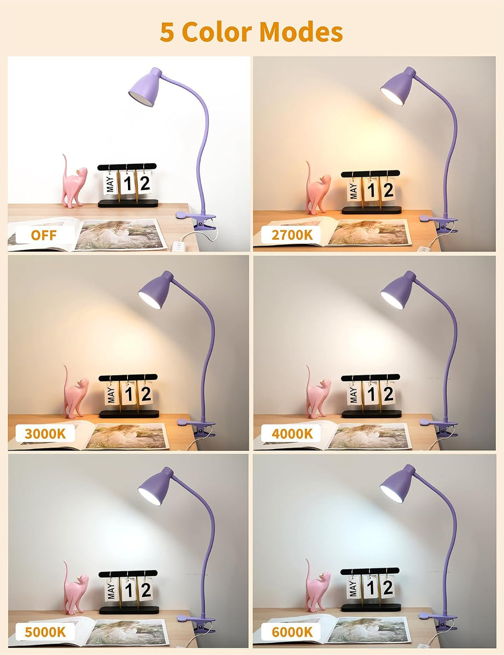 💡✨ FlexiGlow Gooseneck Desk Lamp 📖🌙